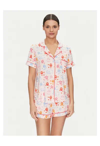 Pijama dama roz - din material moale