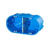 Doză de aparat pentru perete solid, dublă, set 100 buc