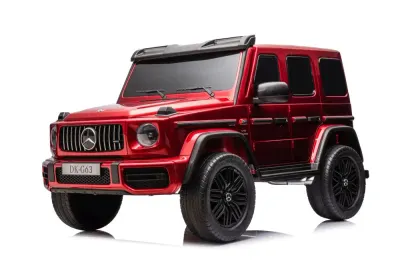 Masinuta electrica Mercedes G63, 2 locuri, 4x4, 800W, 24V 14Ah, player MP4, rosu metalizat