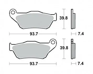 Placute frana TRW Lucas MCB786
