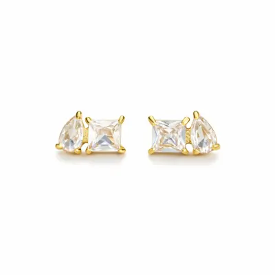 Cercei Tennis Placati cu Aur 18k