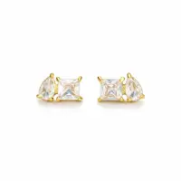 Cercei Tennis Placati cu Aur 18k