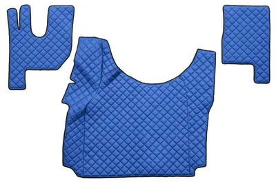 Set covorase compatibile cu Renault T cu podea inalta (01.2014-2021), piele sintetica - Albastru