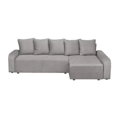 Coltar extensibil RIO, cu arcuri si lada depozitare, colt interschimbabil, cappuccino, 235x140x83 cm