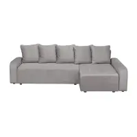 Coltar extensibil RIO, cu arcuri si lada depozitare, colt interschimbabil, cappuccino, 235x140x83 cm