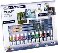 Set de pictură cu vopsele acrilice Royal - Set 2 tablouri