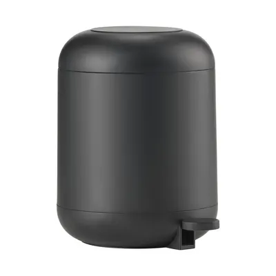 Coș de gunoi negru cu pedală din plastic 4 l Sensu – Zone