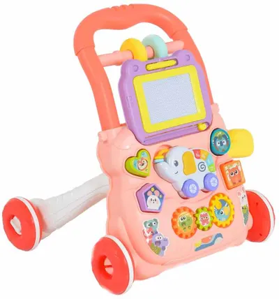 Jucărie multifuncțională Moni Toys - Elefant, roz