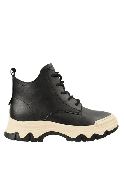 Ghete sport - dama - VA70021A negru - piele naturala - Negru