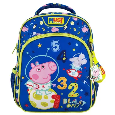 Ghiozdan cu 2 compartimente, Diakakis, Must Team, Peppa Pig, George Space