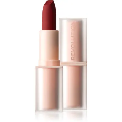 Revolution Lip Allure Soft Satin Lipstick ruj cremos cu finisaj satinat culoare CEO Brick Red 3.2 g