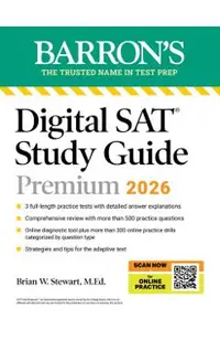 Digital SAT Study Guide Premium, 2026: 4 Practice Tests + Comprehensive Review + Online Practice -
