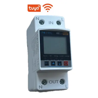 Releu de protectie digital multifunсtional POVD11 Wifi Smart Meter, 63A, masurare energie si control prin aplicatia Tuya