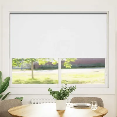 vidaXL Jaluzea opacă 144,4x175 cm, lățime material 140 cm, alb