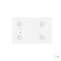 Modul intrerupator cvadruplu cap scara / cap cruce cu touch Livolo standard Italian, Serie noua