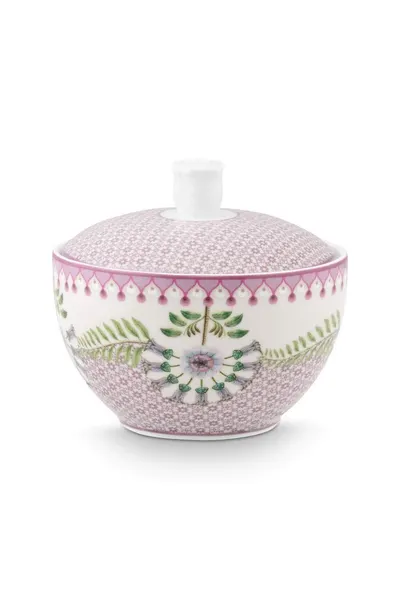 Zaharniță porțelan, Pip Studio, Tiles Lilac, 300 ml, colecția Lily&Lotus