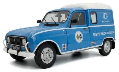 Model de colecționar SOLIDO Modern: Mașini - Renault 4LF4 Gordini Service, Blue, 1976
