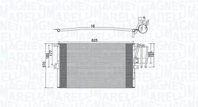 Radiator AC condensator potrivit OPEL VECTRA B 1.6-2.5 09.95-07.03