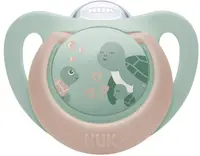 Suzetă din silicon NUK First Choice - 18 luni+, broască țestoasă