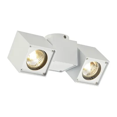 Corp iluminat TAVAN, ALTRA DICE GU10 perete Luminita, lumina Plafon alb, cu Doua capete, QPAR51, alb, max. 100 W