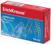 Agrafe de hartie Erich Krause - Zebra, 33 mm, 100 bucati