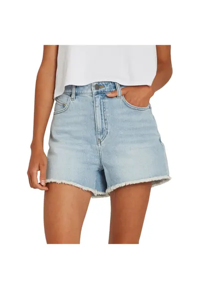 Pantaloni scurti dama denim - cinci buzunare - albastru