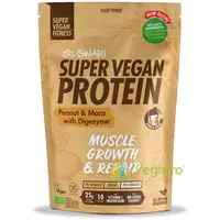 Proteina Super Vegan Potrivita dupa Efort cu Arahide si Maca fara Gluten Ecologica/Bio 400g