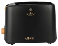 Prăjitor de pâine Estia - Oak, 700W, 7 viteze, negru