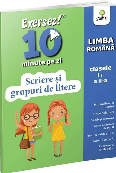Exersez 10 minute pe zi! Scriere și grupuri de litere. Clasele I-II