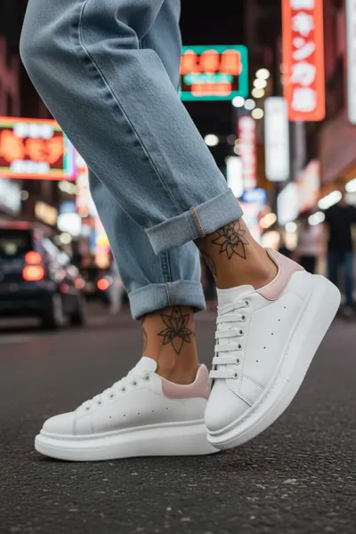 Adidasi dama casual albi 111 T5-3