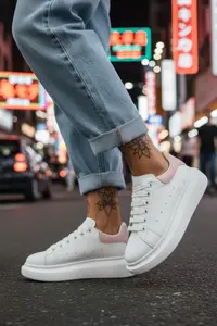 Adidasi dama casual albi 111 T5-3