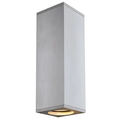 Corp iluminat de perete, aplica, THEO SUS / JOS de perete lumini GU10, QPAR51 aluminiu, lumina de perete, din aluminiu periat, max. 2x50 W