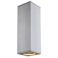 Corp iluminat de perete, aplica, THEO SUS / JOS de perete lumini GU10, QPAR51 aluminiu, lumina de perete, din aluminiu periat, max. 2x50 W,