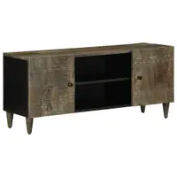 Gossi dulap tv gri deschis 105x33,5x46 cm lemn masiv mango