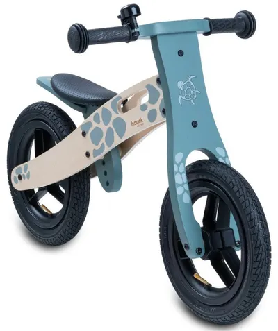 Bicicletă echilibru din lemn Hauck - Balance N Ride 12'', Turtle