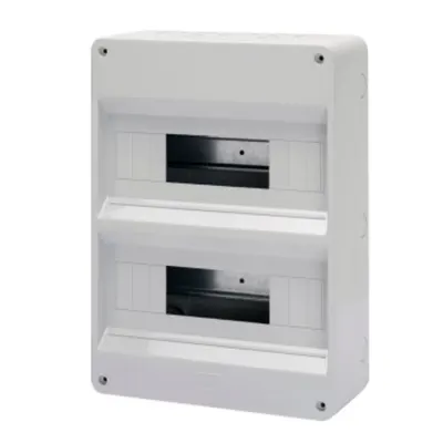 Enclosure Pre-Arranged Fpr Terminal Block - With Door - Walls With Perforation Center - 24+2 Module - Ip40