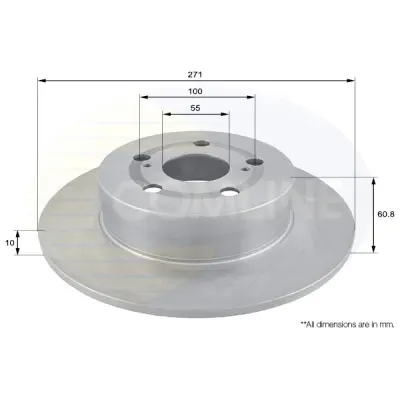 Disc frana COMLINE ADC01108