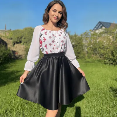 Rochie stilizata cu motive traditionale Natalia