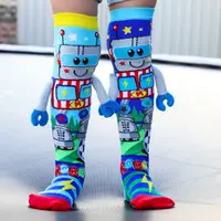 Șosete lungi colorate Madmia pentru băieți Robot 6-99 ani