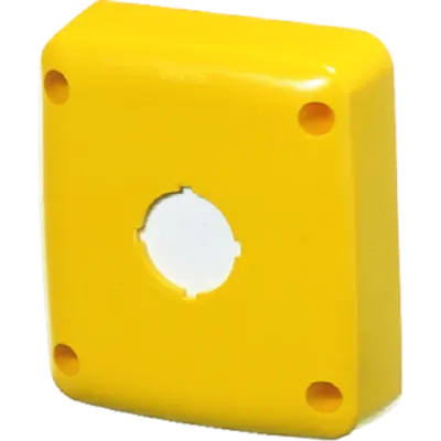 Cover pentru 1 Etanșeitate Push-Button / Semnalizatorului - 85x75 Mm - Potrivit pentru Buton - Galben