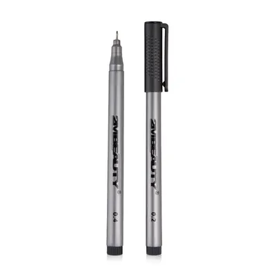 Marker Nail Art Black - set 2 buc.