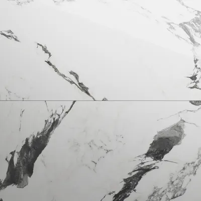 Gresie exterior / interior portelanata Panda Marble White 60 x 120 cm lucioasa rectificata tip marmura