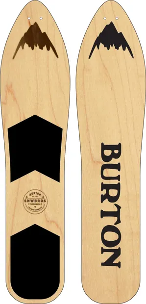 Burton The Throwback Snowboard - 100cm - Maro