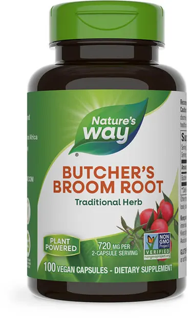 Butcher's Broom, 470 mg, 100 capsule, Nature's Way