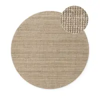 Covor taupe rotund din iută ø 160 cm Bouclé Jaipur – Hanse Home