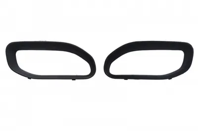Capac carlig remorcare fata stanga dreapta (inferior, 2 buc. set; open, plastic, negru) potrivit RAM TRUCK RAM V 05.18