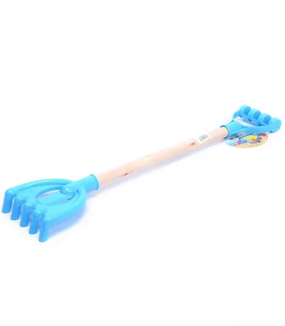Grebla de jucarie cu maner din lemn 53 cm
