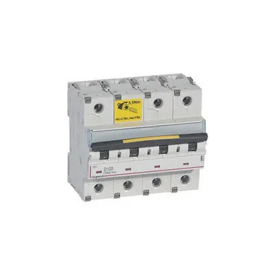 Siguranta automata 10000 - 16 kA - 4P 400 V~ - 100 A - D curba