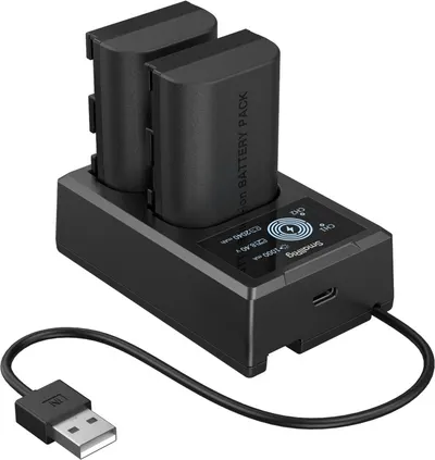 Set de două baterii și încărcător SmallRig - LP-E6P