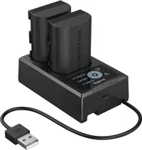 Set de două baterii și încărcător SmallRig - LP-E6P
